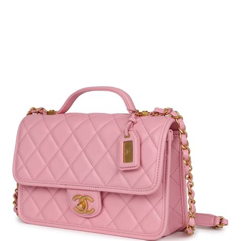 chanel school memory|Chanel Pink Caviar School Memory Flap Bag.